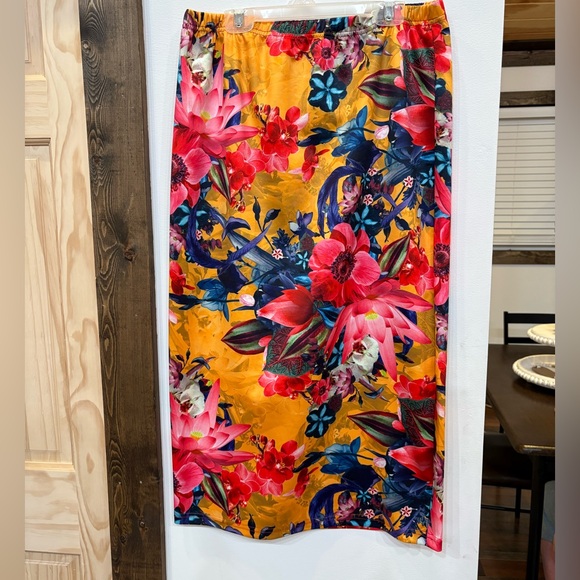 Nuggles Dresses & Skirts - Vibrant Floral Midi Skirt
